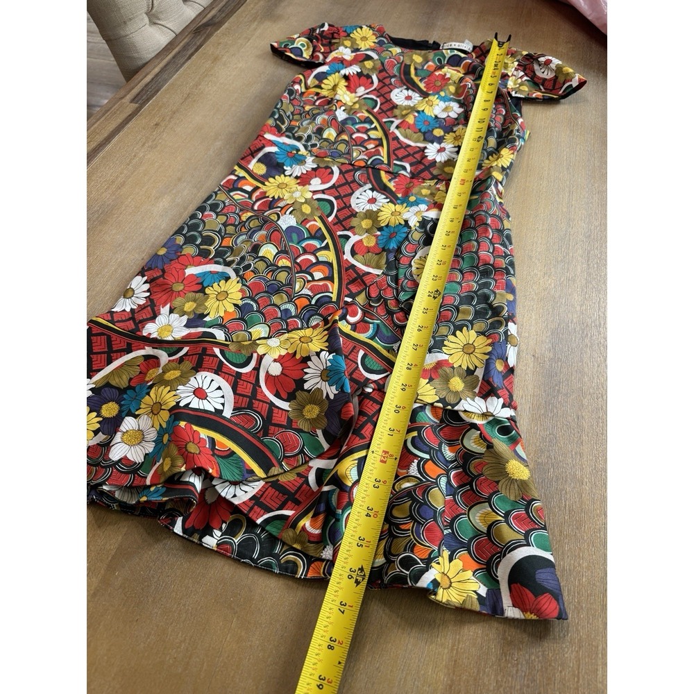 Alice + Olivia Kirby Ruffle Dress in the Floral Melody Size 8 - Picture 5 of 14